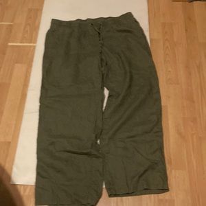 Amazon Xl green Linen pants. Excellent condition.